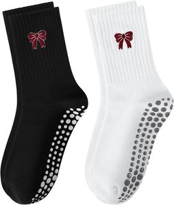 Pilates <b>Socks</b> With <b>Grips</b> for Women Cute Non Slip Crew Gripper Yoga <b>Sock</b>-Grippy Sticky for Hospital/Dance Barre/Workout - Product Image 1