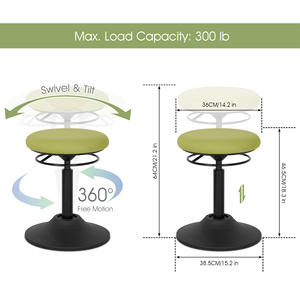 Tabouret pivotant moderne réglable et confortable - Product Image 2
