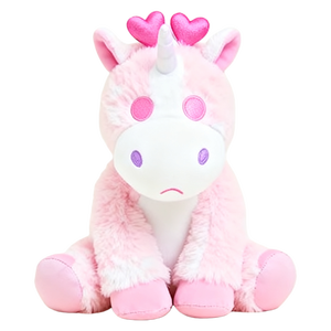 Simpatico Unicorno <span class=keywords><strong>Rosa</strong></span> in Peluche, Morbido Giocattolo per Bambini, Regalo di Compleanno, Decorazione per la Casa - Product Image 3