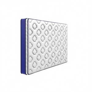 Surmatelas Queen 78x60x6 pouces à ressorts Bonnel, en microfibre imperméable avec fonction mémoire et motif uni pour la literie de maison et d'hôtel - Product Image 1