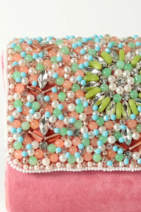 กระเป๋าคลัทช์ปักลายหลากหลายแบบ กระเป๋าผ้าฝ้ายสั่งทำ งานเรซิ่น - Product Image 6