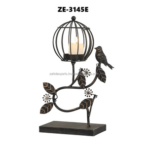 Porte-bougie en métal fait main avec panneau miroir, lanterne élégante pour la décoration de la maison - Product Image 3