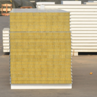 Panneau de laine de roche isolant thermique et ignifuge pour toiture, densité 120 kg/m³, prix usine de gros, pour entrepôt