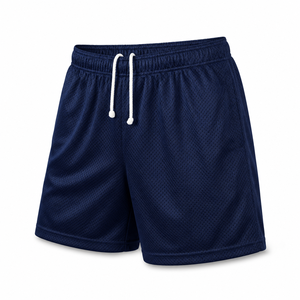 Shorts de malla para hombre con estilo personalizado, shorts de patrón sólido para hombre, shorts con estampado digital y etiqueta privada. - Product Image 4