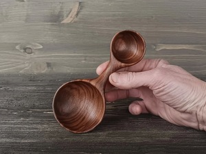 Cuillère à thé en bois personnalisable, légère, en bois naturel, écologique, outil de cuisine pour les fêtes, avec logo personnalisé - Product Image 3