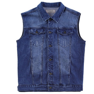 Chaleco Vaquero de Invierno para Hombre, Informal, Transpirable, 100% Algodón, Corte Regular para Uso Diario - Product Image 1