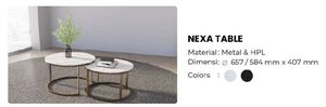Modern <b>Marble</b> Top Nesting <b>Coffee</b> <b>Tables</b> With Metal Frame Minimalist Living Room Furniture <b>Set</b> - Product Image 6