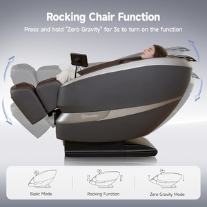 Sillón de Masaje de Cuerpo Completo 4D de Gravedad Cero en Cuero PU - Sillón Reclinable Eléctrico con Función Musical, Voz AI y Gran Éxito de Ventas - Product Image 4