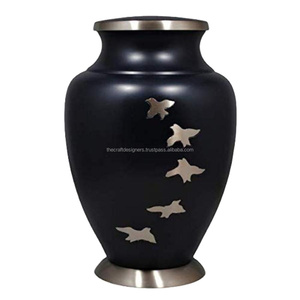 Urnas de cremación de pájaros voladores artesanales, venta al por mayor, urna negra conmemorativa, precio barato, urnas y tarros de recuerdo para cenizas de adultos y Mascotas - Product Image 1