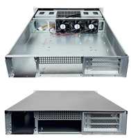 Boîtier de serveur Qway 2U Full Tower en alliage d'aluminium et acier, double alimentation redondante, compatible carte mère E-ATX, écran de température, en stock