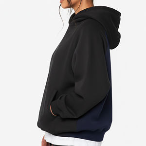 Sudadera con Capucha Corta Extra Grande Personalizada para Mujer, Color Sólido, Manga Larga, 100% Algodón Tejido, Transpirable, para Otoño - Product Image 6