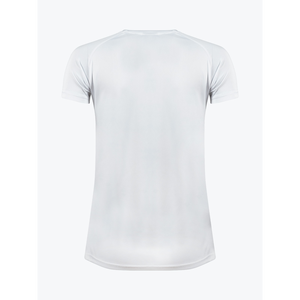 Women white jersey with clean colorway breathable round neck t-<b>shirt</b> ladies 100% <b>polyester</b> fabric kit - Product Image 2