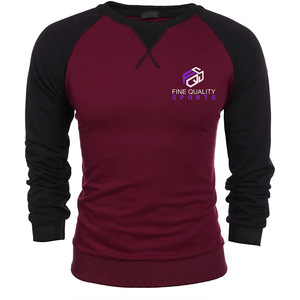 T-shirt à manches longues raglan de haute qualité pour hommes, t-shirt décontracté surdimensionné pour hommes, impression personnalisée - Product Image 4