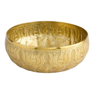Handcrafted Brass Metal Urli Bowl-Traditional <b>Indian</b> Wedding <b>Home</b> <b>Decoration</b> for Floating Flowers & Candles - Product Image 6