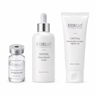 Kit Essello Crystal White pour le soin du teint, kit d'éclaircissement de la peau, amélioration de la teint terne, ensemble de soins de la peau de luxe, kit de soin de la pigmentation