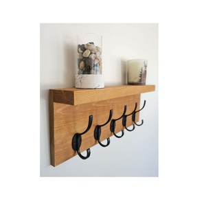 Panneau mural en bois pour ranger les clés avec crochets robustes pour usage familial, appartement, chalet et entrée de studio - Product Image 4