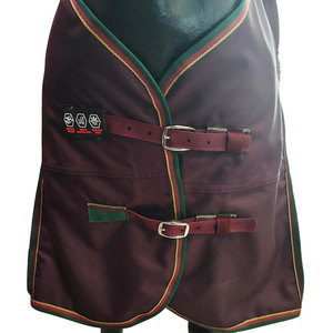 Latest Design Heavy <b>Weight</b> Reversible Turnout <b>Blanket</b> Double-buckle Front Hook Logo Embroidery Quick Dry Breathable Horse Horse - Product Image 3