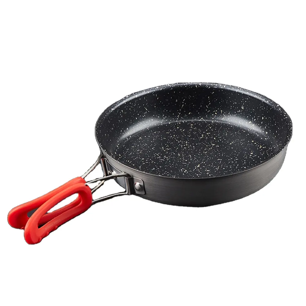 7.5" camping & hiking products Ultralight Aluminum fry pan Outdoor Camping Cookware