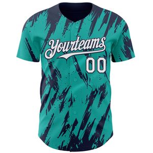 Camiseta de Béisbol OEM, Corta, con Botones, Logotipo Personalizado, Impresión Serigráfica, 100% Algodón Orgánico Antibacterial, para Invierno - Product Image 4