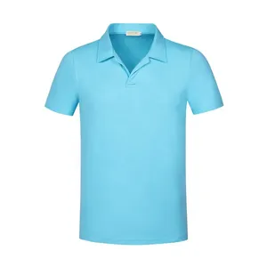 ผลิตโดย Render Industries OEM ขายส่ง เสื้อโปโลผู้ชายแบบเรียบ ดีไซน์ใหม่ คุณภาพสูง ระบายอากาศได้ดี - Product Image 1