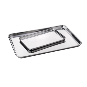 Customized Logo 2 Pieces Stainless Steel Trays For Birthday Party candy Chocolates Storage Tray Excellent Quality & Best Price - Product Image 3