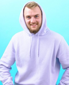 Sudadera con Capucha Extra Grande para Hombre, de Felpa, Color Sólido, Informal, para Otoño e Invierno, de Algodón Tejido, Corte Regular, con Bolsillo - Product Image 6