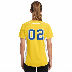 Maillot de baseball pour femmes, personnalisable, vente en gros, fabricant, maillot de baseball en mesh 100% polyester - Product Image 2