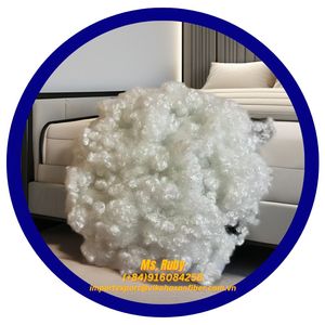 Fibra de Poliéster Reciclada 100%, Alto Poder de Relleno, Lavable, Hueca, Conjugada, Siliconada, PSF 7D 32 HCS 15D, 100% para Almohadas - Product Image 3