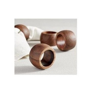 Wooden Napkin Ring Set Handmade Solid Wood Napkin Ring for Party and Wedding Table Decor by madiha art and crafts - Product Image 2