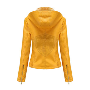 เสื้อแจ็คเก็ตหนังแฟชั่นขายดี วัสดุทนทาน มีไซส์ใหญ่ - Product Image 2