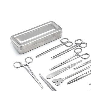 Ensemble d'instruments de chirurgie mineure de base Azicon, 13 pièces - Acier inoxydable |   Kit chirurgical clinique réutilisable et autoclavable - Product Image 4