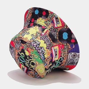 New arrival Europe America Nostalgic Classic 80 90 Team Bucket <b>Hat</b> Bulk Men Fashion Graffiti Double Sided Wear Women Bucket <b>Hats</b> - Product Image 2