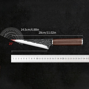 Couteau à désosser en acier inoxydable forgé, couteau de cuisine pour trancher, couteau de chef, manche en bois, hachoir à viande, couteau à filet, cuisine professionnelle - Product Image 2