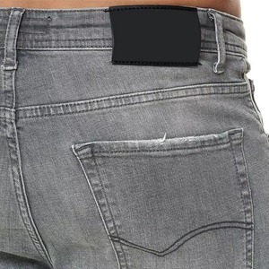 Jeans en denim extensible en coton pour homme, coupe slim personnalisée, pantalon droit décontracté, confortable pour tous les jours - Product Image 6