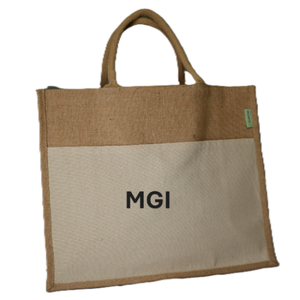 Custom Friendly Waterproof Jute Tote <b>Bag</b> with 100% Organic Cotton Handle Eco-Friendly Recyclable <b>Extra</b> <b>Large</b> Shopping <b>Bag</b> - Product Image 5