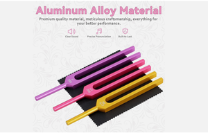 Ensemble de diapasons à 10 couleurs Mars International, ensemble de diapasons pour chakras, en alliage d'aluminium - Product Image 5