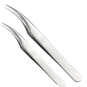 Curved Stainless Steel <b>Volume</b> <b>Lash</b> Extension Tweezers Precision Tool for Beauty <b>Lash</b> Tweezer Salon Use Durable Modern Design - Product Image 1