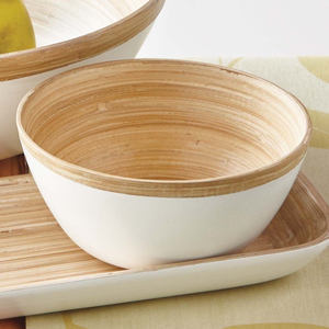 ผู้ค้าส่งเวียดนาม ชามไม้ไผ่ธรรมชาติรักษ์โลก ภาชนะครัวทำมือ งานฝีมือไม้ไผ่ม้วน สำหรับภาชนะบนโต๊ะอาหารและการเสิร์ฟ - Product Image 3