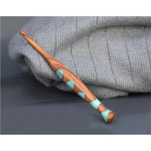 Agujas de Tejer de Madera Carbonizada Profesionales con Logotipo Personalizado, Agujas Rectas de Una Sola Punta para Tejer con Hilo y Ganchillo - Product Image 2