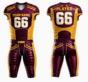 Última Llegada, Uniforme de Fútbol Americano Personalizado OEM, Conjunto de Camiseta y Pantalones de Verano, Nombre del Jugador, Ropa Deportiva Transpirable y Duradera - Product Image 6