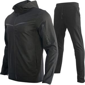 Ensemble de survêtement sport en coton OEM 2026 de haute qualité, sweat à capuche et pantalon, personnalisable, pour hommes - Product Image 3