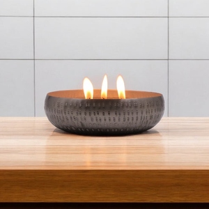 Vela perfumada con aroma a jazmín dulce, diseño contemporáneo, vela de 3 mechas en frasco gris, vela aromática, se ofrece personalización. - Product Image 2