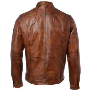Nouvelle veste en cuir légère pour homme, coupe-vent et respirante, avec logo frontal, design OEM, haute qualité, idéale pour la saison hivernale - Product Image 4