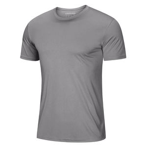 Camiseta de Manga Corta para Hombre, Cuello Redondo, Color Negro, Lisa, Corte Regular, Capa Base, Prenda Superior para Invierno, Spandex/Poliéster, Camiseta Deportiva - Product Image 2