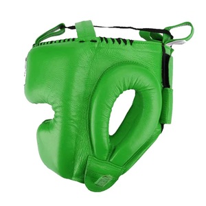 Protège-tête en cuir professionnel pour le rugby et la boxe - Couleur/logo personnalisable, léger, fermeture réglable, équipement de protection unisexe - Product Image 2