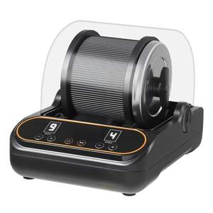 Polisseuse à tambour rotatif 4 vitesses avec minuterie 1 à 9 jours, capacité 1 lb, fonctionnement silencieux, moteur à entraînement direct, tambour en TPU, couvercle de réduction du bruit en PC - Product Image 1