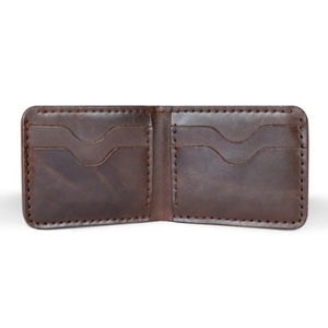 Portefeuille personnalisé pour homme, style court, avec clip, bouton, multi-cartes, en cuir, pochette avant, pour gentleman américain - Product Image 5