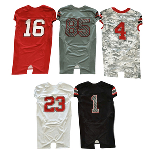 Dernier design, respirant, antibactérien, grande taille, uniforme de football américain à manches courtes, 100% polyester, vêtements de sport très vendus - Product Image 2