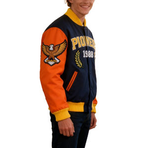 Chaqueta Varsity para Hombre, Bordado Chenille, Estilo Letterman, Chaqueta de Béisbol Vintage, Ropa Urbana Universitaria, Parche Personalizado, Abrigo de Invierno - Product Image 2