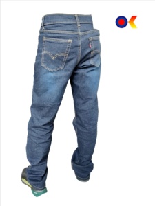 Jeans tendance stylés de haute qualité et confortables à coupe ajustée pour hommes, au design personnalisé, pour les escapades de week-end et un usage quotidien décontracté - Product Image 3